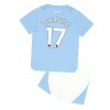Manchester City Kevin De Bruyne #17 Hjemmedraktsett Barn 2023-24 Kortermet (+ korte bukser)